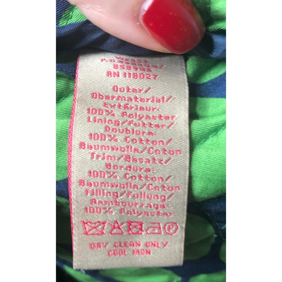 Boden Quilted Button Down Jacket Corduroy Trim Green Sz 6 - Picture 11 of 12